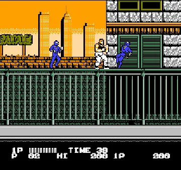 Bad Dudes (USA) screen shot game playing